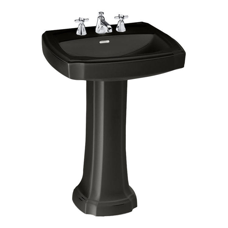 Toto LPT970 Ebony Guinevere 27" Pedestal Lavatory Single Hole--Complete