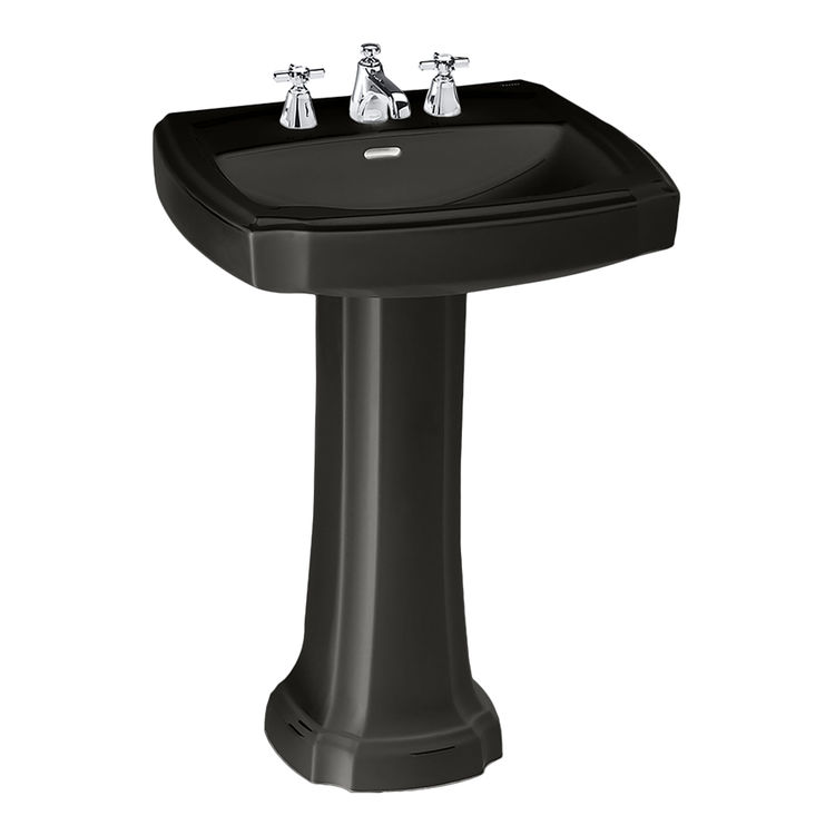 Toto LPT972 Ebony Guinevere Pedestal Lavatory Single Hole--Complete