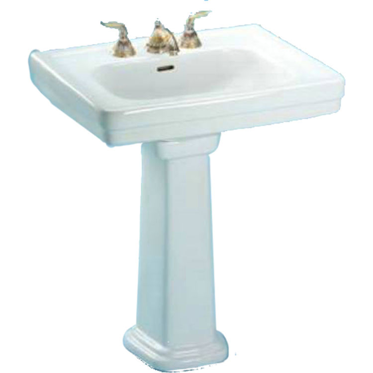 Toto LT530#01 Cotton White Promenade Pedestal Lavatory, Sink Only Single Hole
