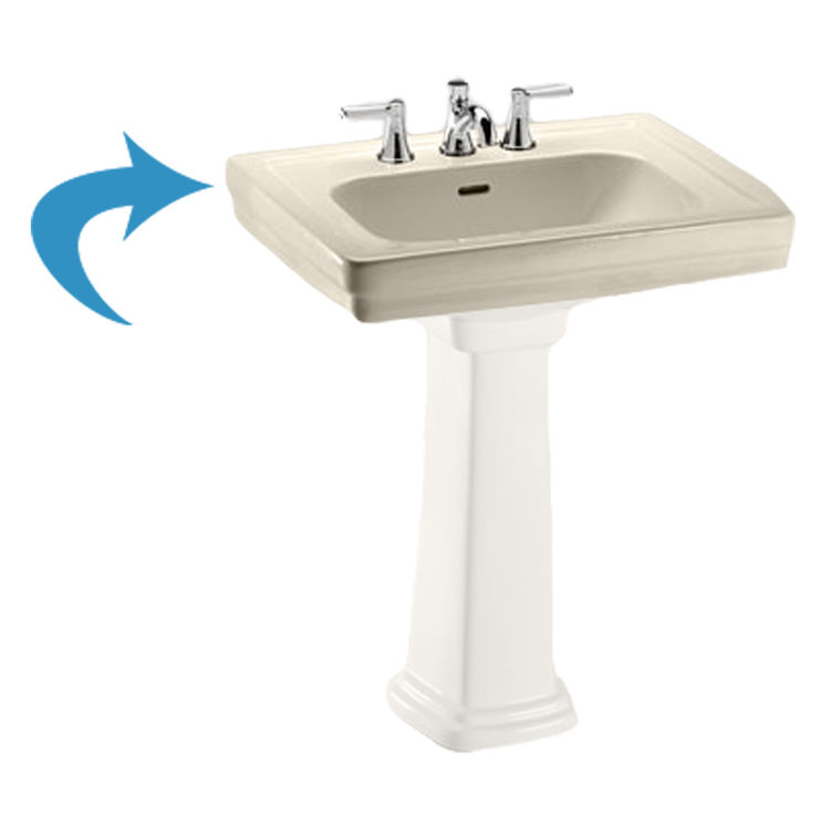 Toto LT530#12 Sedona Beige Promenade Pedestal Lavatory, Sink Only Single Hole
