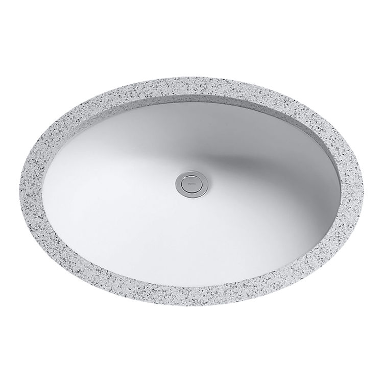 Toto LT597G Colonial White Dantesca Undercounter Lavatory with SanaGloss ADA