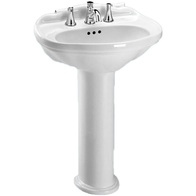 TOTO LT754#01 Cotton White Whitney Pedestal Lavatory, Sink Only