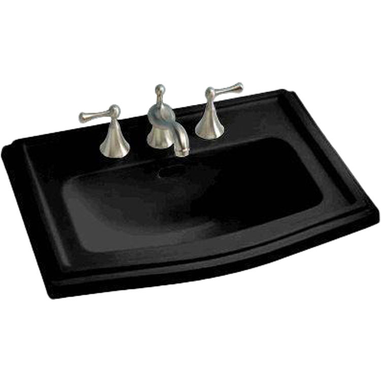 Toto Clayton Self Rimming Lavatory, 8in Centers, ADA, Ebony - LT781.8#51