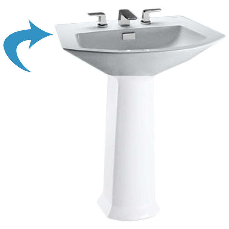 Toto LT962#11 Colonial White Soiree Pedestal Lavatory, Sink Only