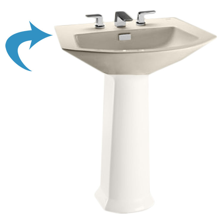 Toto LT962#12 Sedona Beige Soiree Pedestal Lavatory, Sink Only