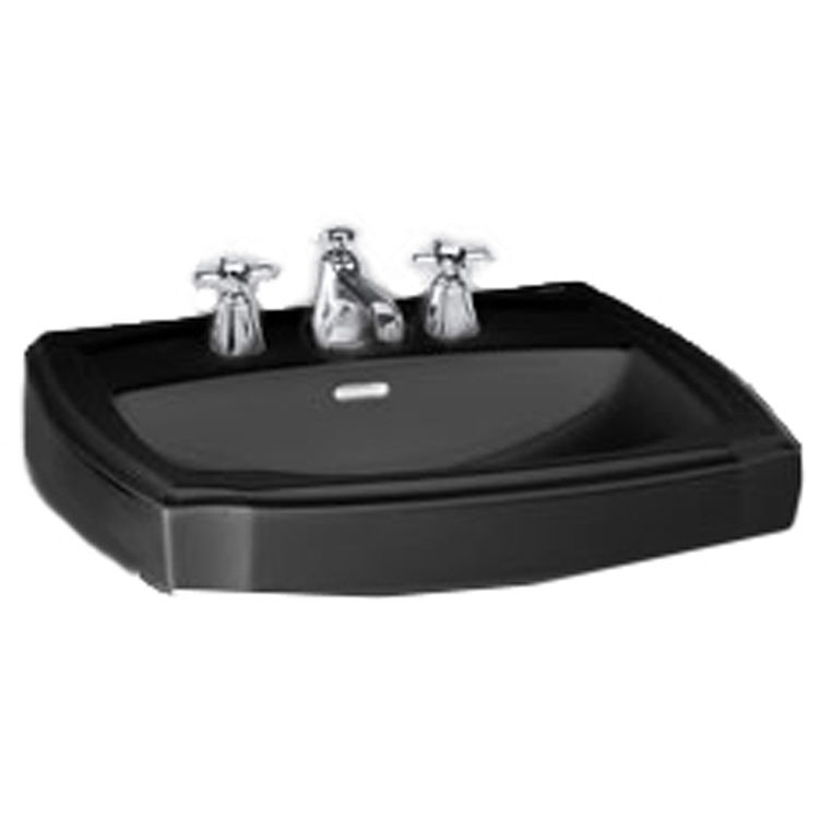 Toto LT972.8#51 Ebony Guinevere Pedestal Lavatory, Sink Only 8" CC