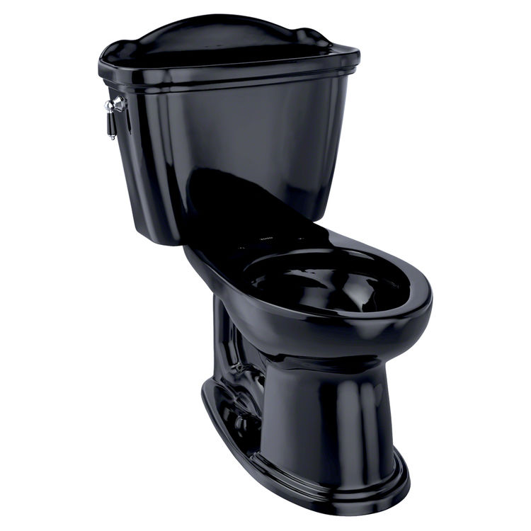 Toto Whitney Two-Piece Elongated 1.6 GPF Universal Height Toilet, Ebony - CST754SFN#51