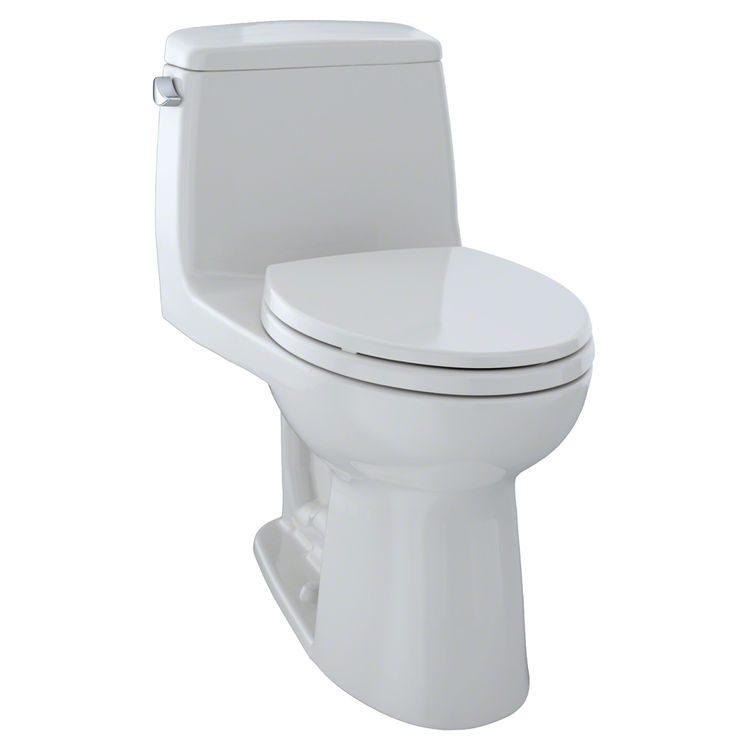 TOTO Eco UltraMax One-Piece Elongated Bowl Toilet with SoftClose Seat, E-Max, 1.28 GPF, Colonial White - MS854114E#11