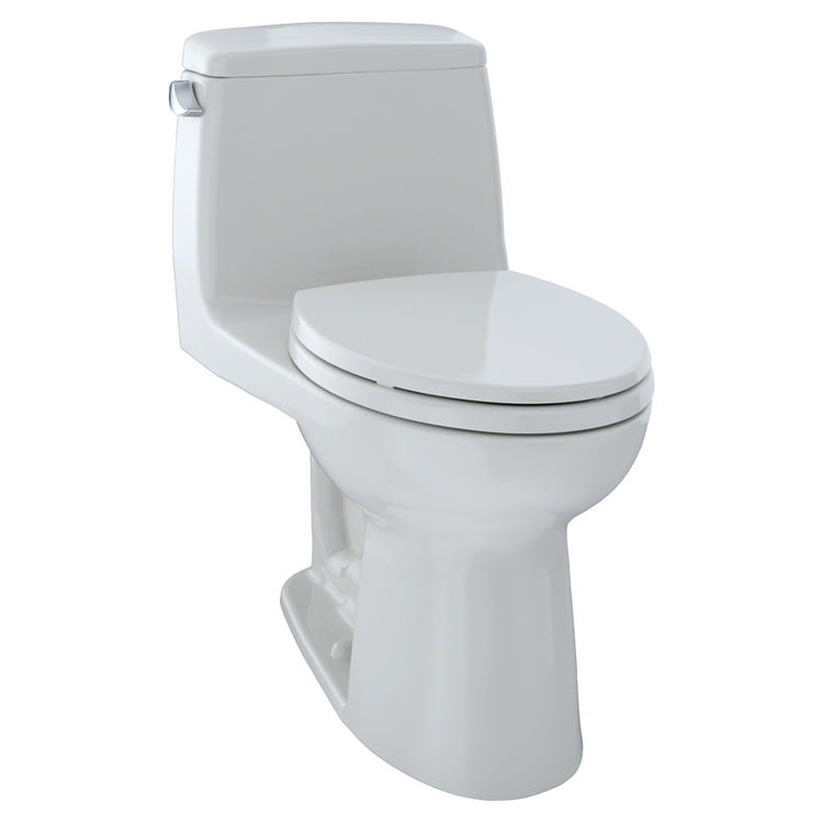 TOTO Eco UltraMax One-Piece Elongated Bowl Toilet with SoftClose Seat, G-Max, ADA,1.28 GPF, Colonial White - MS854114EL#11