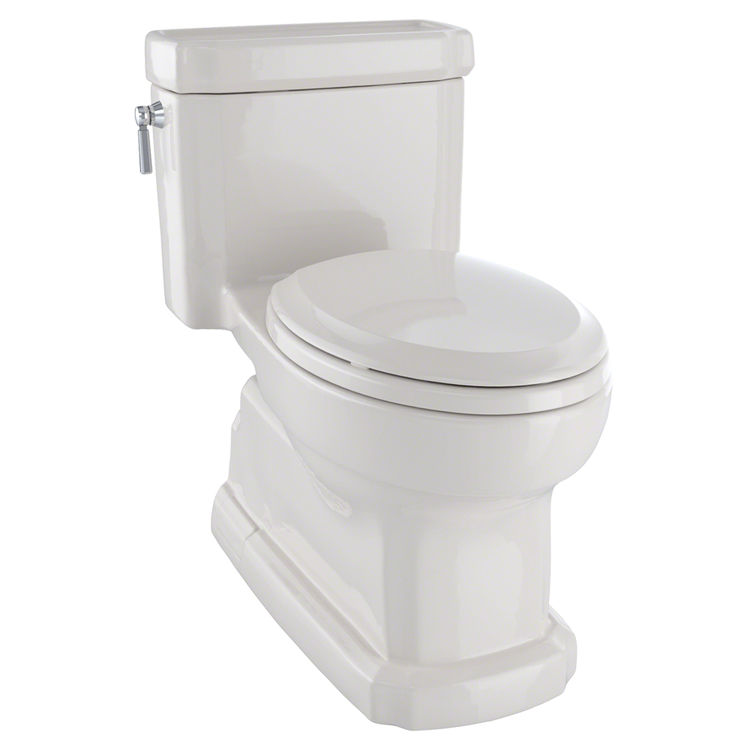 TOTO Eco Guinevere Elongated 1.28 GPF Universal Height Skirted Toilet with SanaGloss and SoftClose Seat, TORNADO FLUSH, ADA, Sedona Beige - MS974224CEFG#12