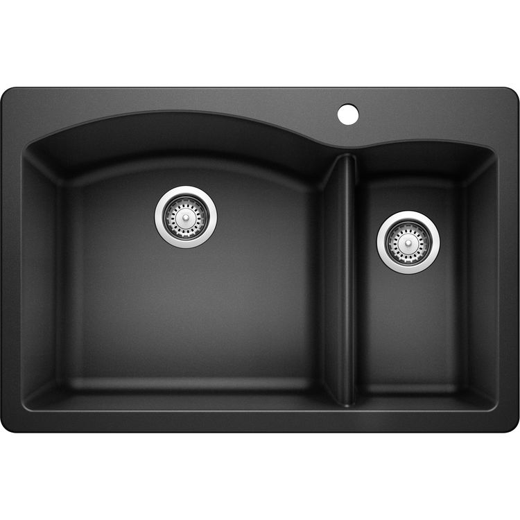 Blanco 440199 Diamond Anthracite 1-1/2 Bowl Dual-Mounted Sink