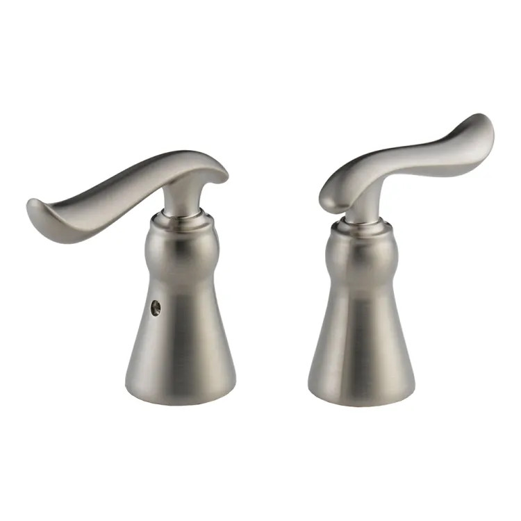 Delta Linden 3-3/8in Stainless Replacement Metal Lever Handle for Two-Handle Bathroom Faucet, ADA-Compliant - H294SS