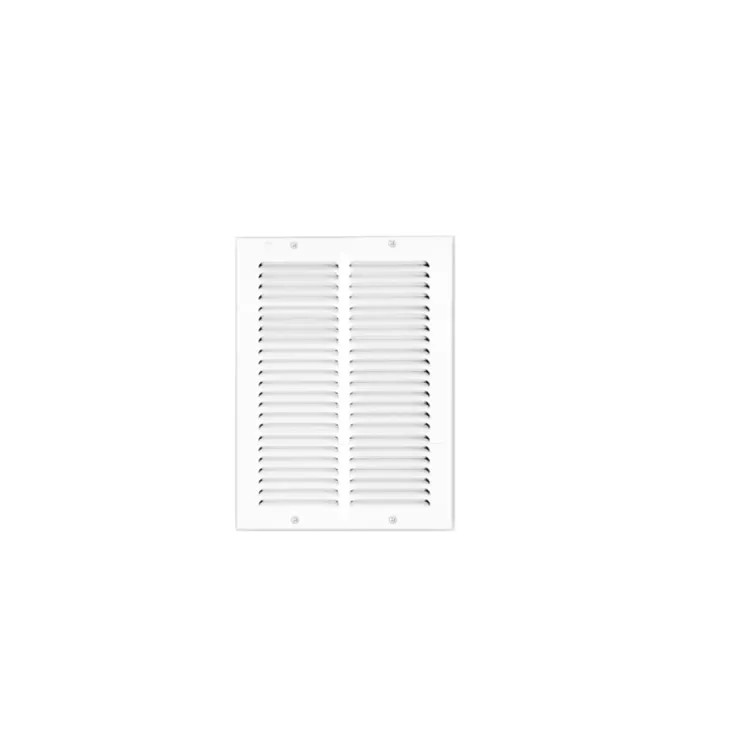 Shoemaker 1050 Series 10" x 14" Return Air Grille w/ 1/2" Spacing, White - 1050-10X14
