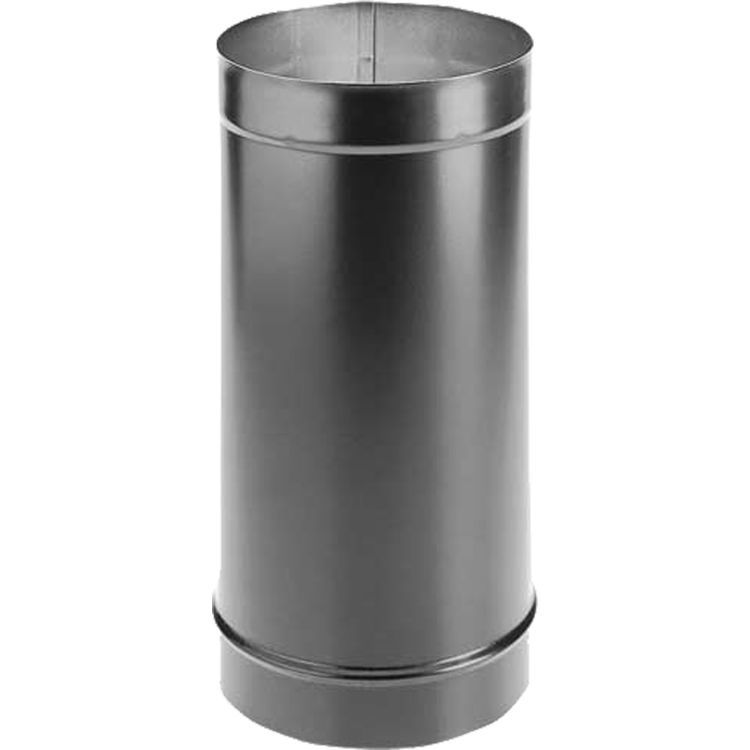DuraVent 7DBK-24 DuraBlack 7" Single-Wall Black Pipe, 24" Length 