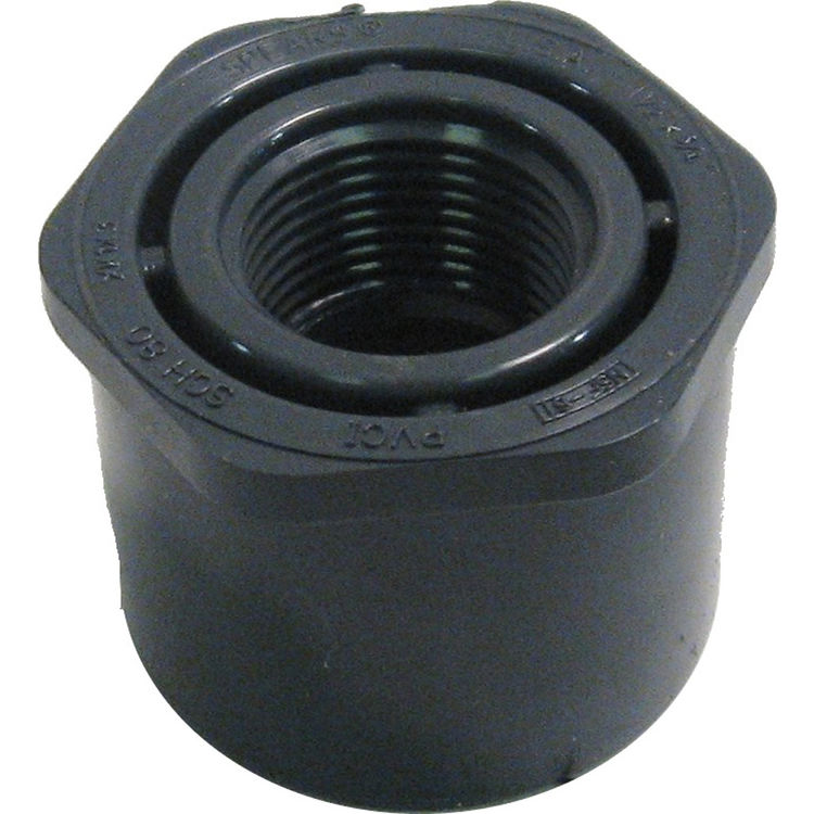 Schedule 80 PVC 1-1/2" x 3/4" Bushing - Slip x Threaded