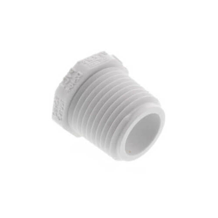 1/2" x 3/8" Schedule 40 PVC Bushing, Threaded