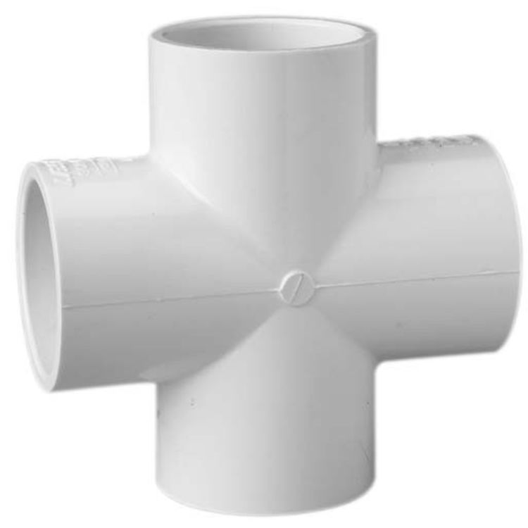 PVCCROSS114 Schedule 40 PVC Cross, 1-1/4 Inch