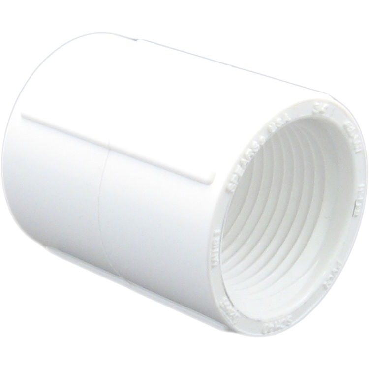 PVCCUP1TT Schedule 40 PVC Coupling, 1 Inch