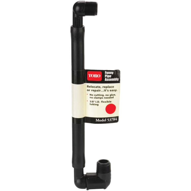 Toro 53785 Funny Pipe Flex Assembly, 3/4 in MNPT X 1/2 in MNPT, PVC