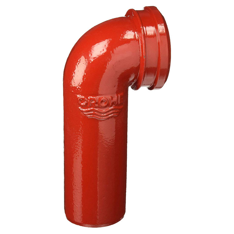 GROHE 15906040 Cast Iron Elbow, Red