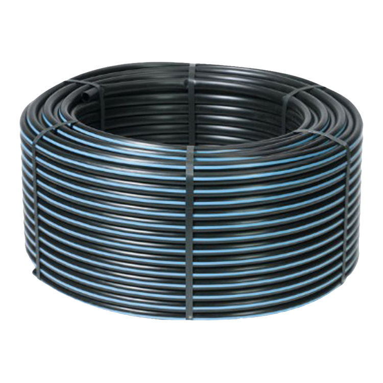 Toro 1/2" (15mm) Distribution Polyethylene Hose 500' Coil Banded (Palletized) for Reclaimed Water, Blue Stripe - T-EHD1554-050A 
