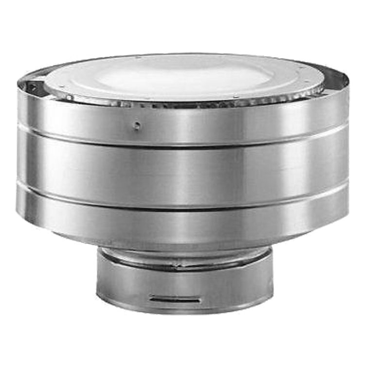 DuraVent 46DVA-VC-S DirectVent Pro 4" Low-Profile Termination Cap (Stainless) for 6-5/8" O.D. Vent