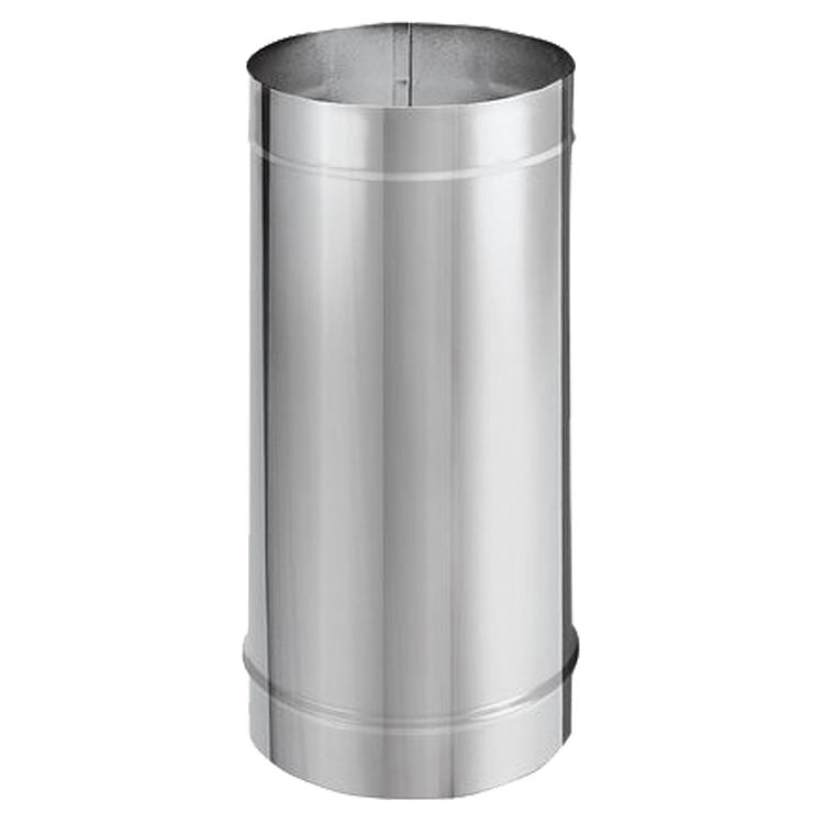 DuraVent 6DBK-48SS DuraBlack 6" Single-Wall Pipe, 48" Length, Stainless