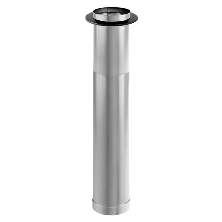 DuraVent 6DBK-TLSS DuraBlack 6" Single-Wall Telescoping Length, 44" - 68", Stainless