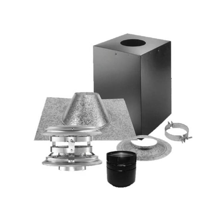 DuraVent 4PVP-KVB PelletVent Pro 4-Inch Vertical Cathedral Ceiling Kit