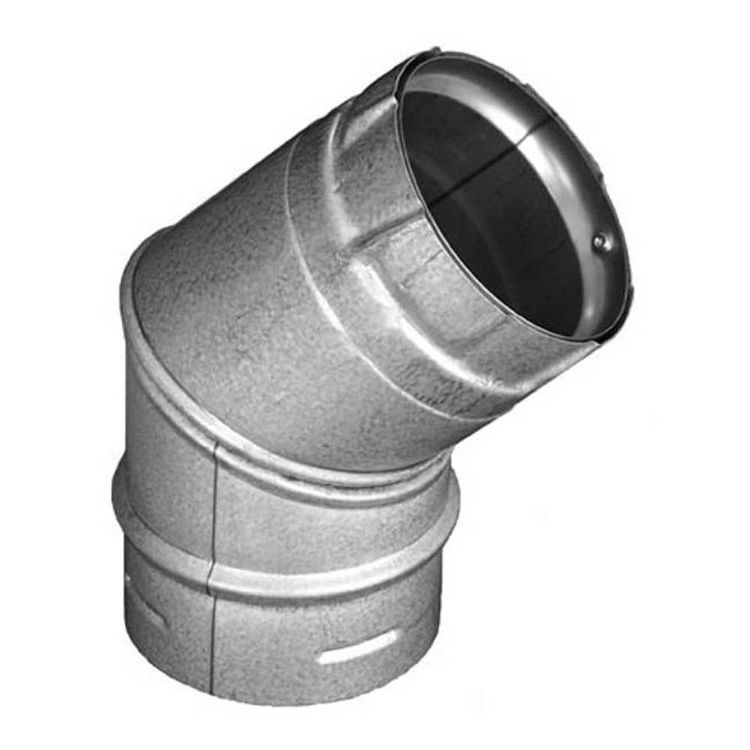 M&G DuraVent PelletVent Pro 45 Degree Elbow - Galvanized - 4PVP-E45