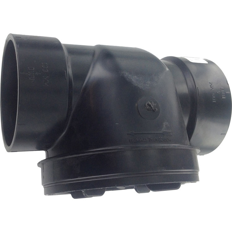 4" ABS Check Valve Backwater Device - Less Extension