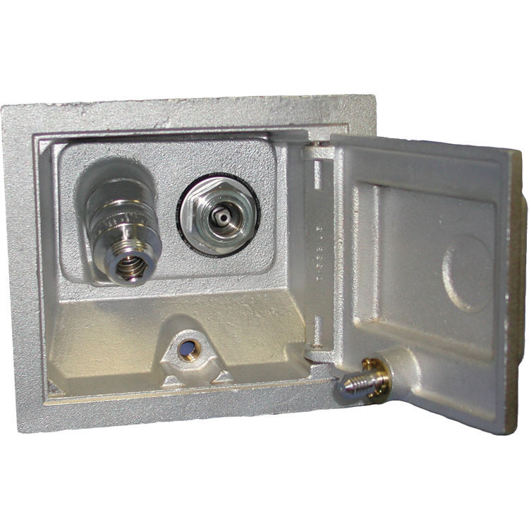Woodford HCB67-4 Backflow Protected Hot/Cold Mixer Auto-Draining Freezeless Wall Hydrant - 4" Depth, Chrome