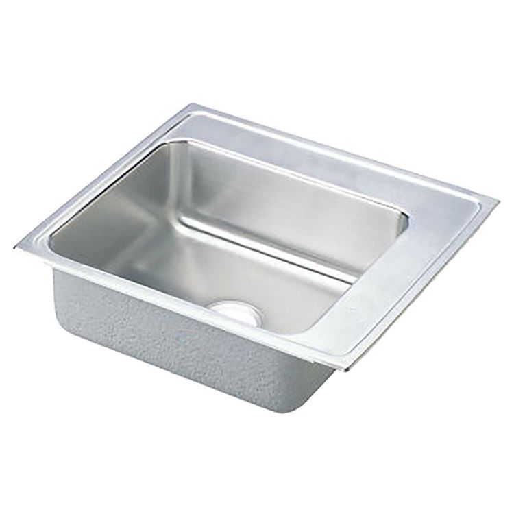 Elkay DRKAD222045R0 Lustertone Classic 22" x 19-1/2" x 4-1/2" Single Bowl Drop-In Classroom ADA Sink, R0 Holes, 18-Gauge Stainless
