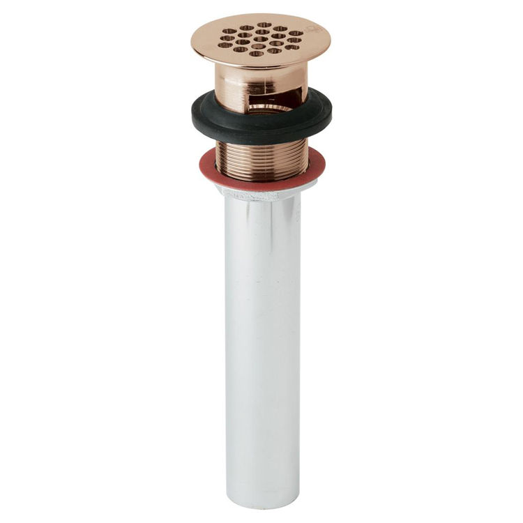 Elkay LK174-CU CuVerro Antimicrobial 1-1/2" Drain Fitting w/ Perforated Grid, Tailpiece, Copper