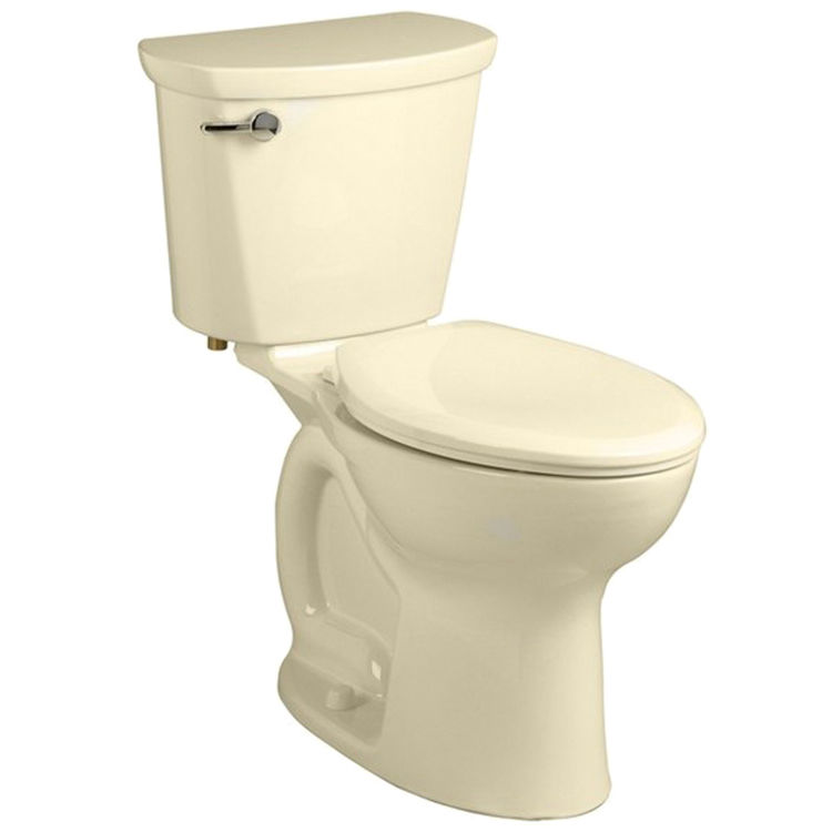 American Standard Cadet PRO Two-Piece Toilet, Elongated, Less Seat, Right Height, 1.28 GPF, Bone - 215AB.104.021