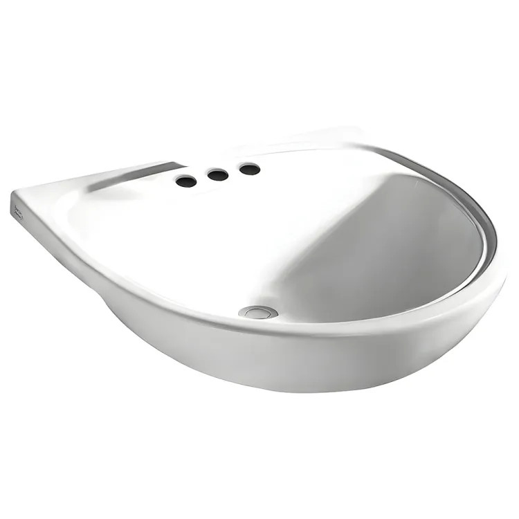 American Standard Mezzo White Semi-Countertop Sink, 3-Hole - 9960.904.020