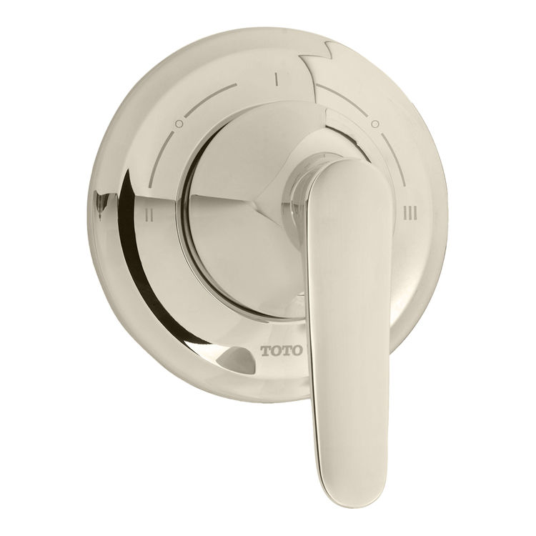 TOTO Wyeth 3-Way Diverter Valve Trim w/ Off, Lever Handle, Polished Nickel - TS230X#PN