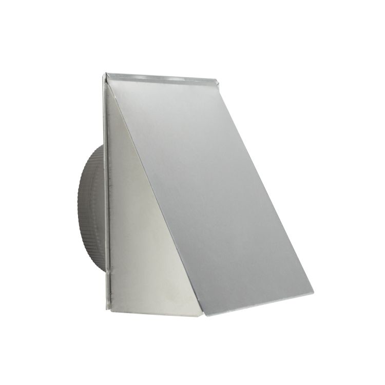Broan-NuTone Fresh Air Inlet Wall Cap for 8-inch Round Duct with Mesh Screen, .025 Aluminum, Natural Finish - 643FA