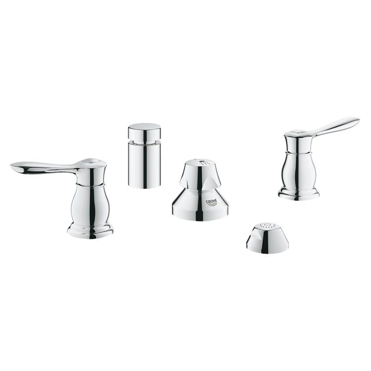 Grohe Parkfield Two-Handle Vertical Spray Bidet Faucet, Lever Handles, StarLight Chrome - 24033000