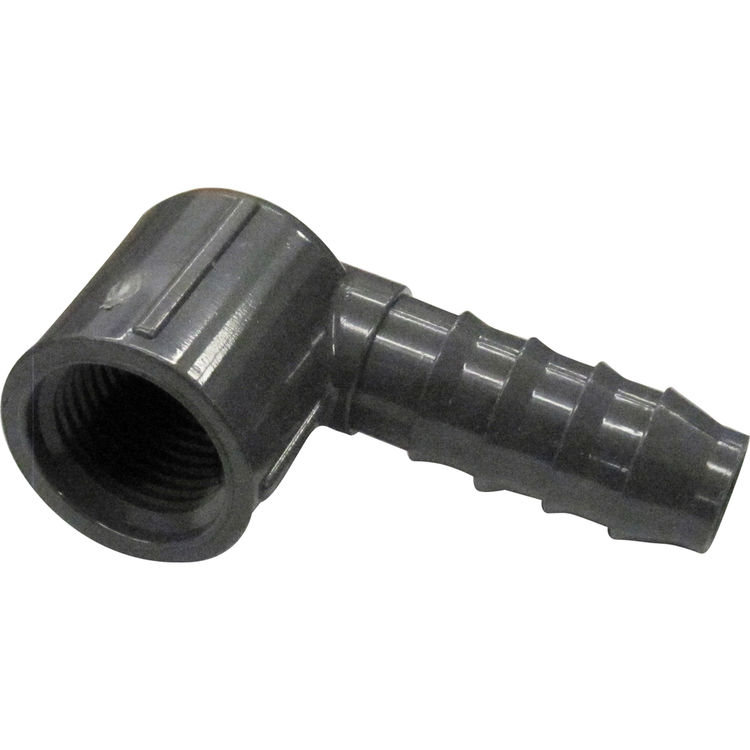 PETL12BT 1/2" POLY INSERT ELBOW BARBxFIP