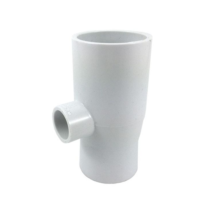 PVCT13412SST 1"x3/4"x1/2" SCH 40 PVC TEE SLIP x SLIP x THREAD