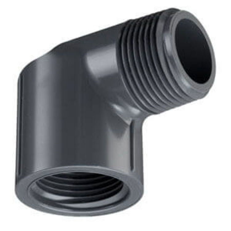 PVC80LS112TT 1-1/2" Schedule 80 PVC 90-Degree Street Elbow, Threaded