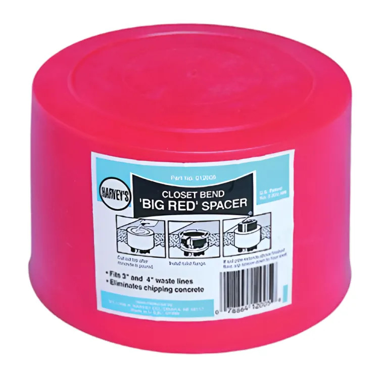 Harvey 12005 6" x 4" Big Red Closet Bend Spacer
