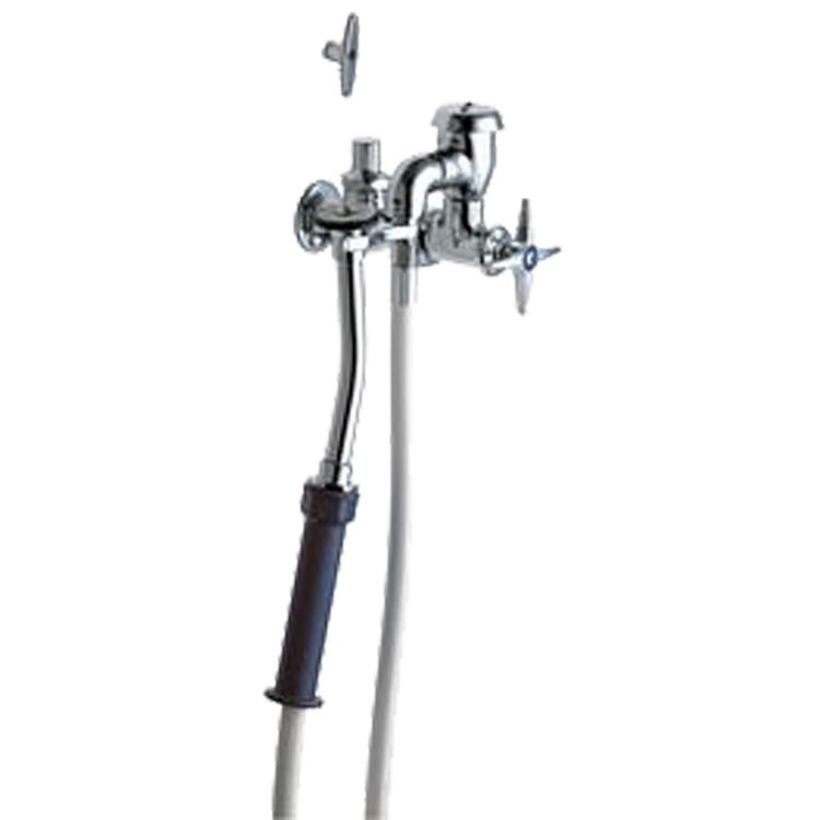 Chicago Faucets 809-XKCP Bed Pan Cleaner with Loose Key