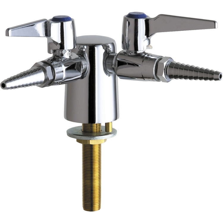 Chicago Faucets 982-VR909AGVCP Turret with Two Ball Valves (90-degree)