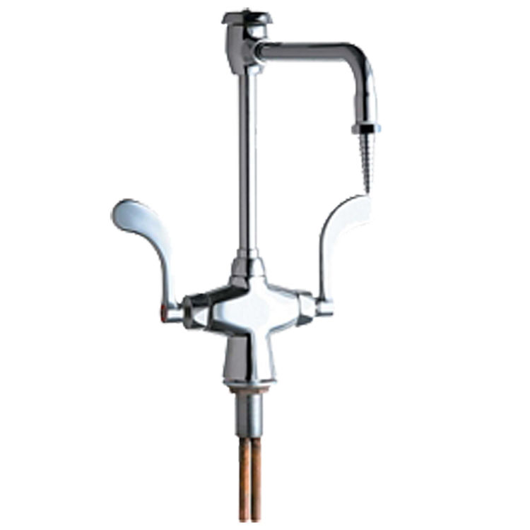 Chicago Faucets 930-GN8BVBE7-317XK Hot and Cold Water Mixing Faucet with Vacuum Breaker