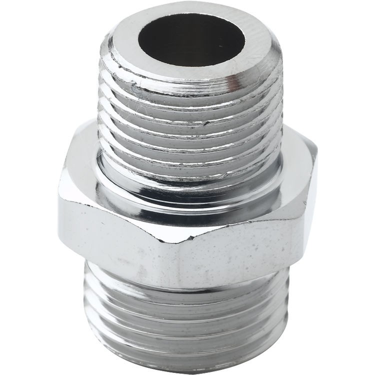 T&S Brass 000545-25 Adapter: 3/8" NPT Male x 3/4-14un Male (Plated)