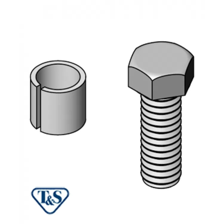 T&S Brass 001483-25 Pedal Spring Screw and Space