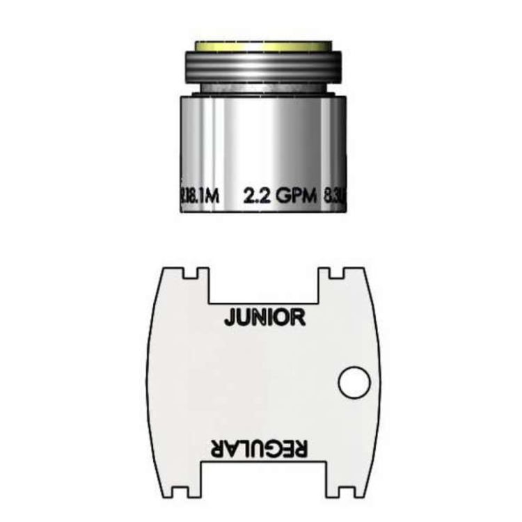 T&S Brass B-0199-09 0.5 GPM Vandal Resistant Aerator
