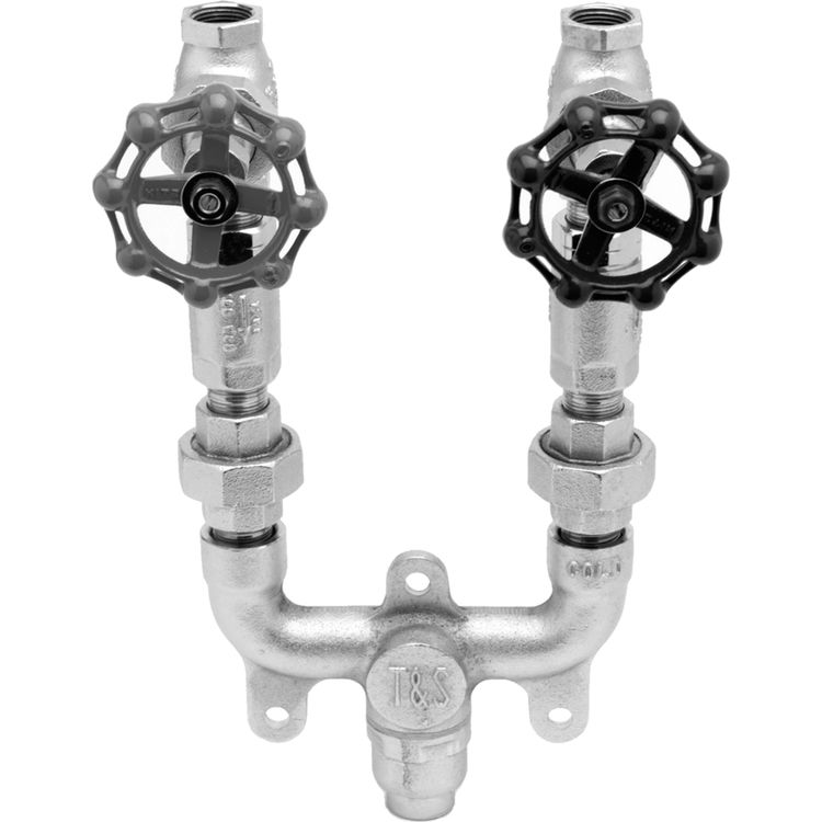T&S BRASS MV-0771-12C 3/4" MIXING VALVE ASSEMBLY, CHROME PLATED